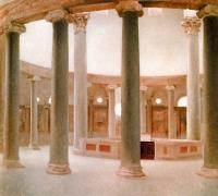Vilhelm Hammershoi - Inside of the Church of Santo Stefano Rotondo, Rome